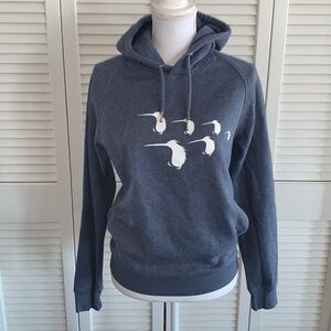 Stanley / Stella Organic Cotton Heather Blue Sweatshirt w/ Bird Graphic Size XS